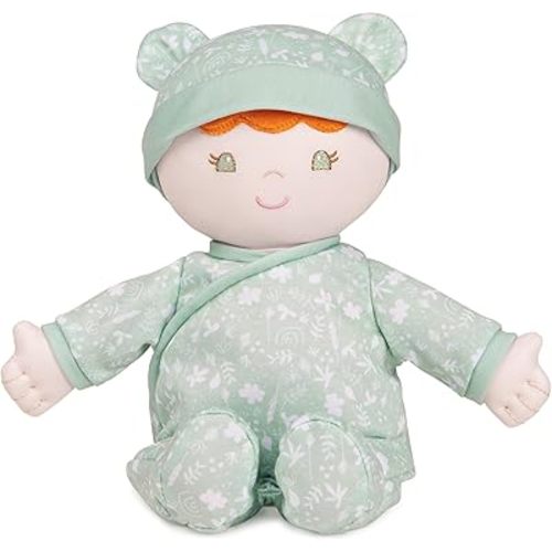 GUND Baby Sustainable Baby Doll, Plush Doll Made from Recycled Materials, for Newborns and Toddlers, Green, 12”