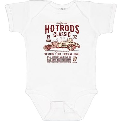 inktastic Hot Rods Race Classic Baby Bodysuit