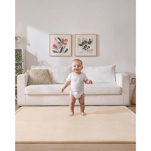Baby Play Mat for Floor,1.2"Thick Memory Foam 59"×79" Playpen Mat for Kids