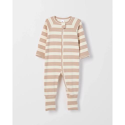 Target Baby Baby Organic Cotton Rib Zip Footless Coverall - Kmart