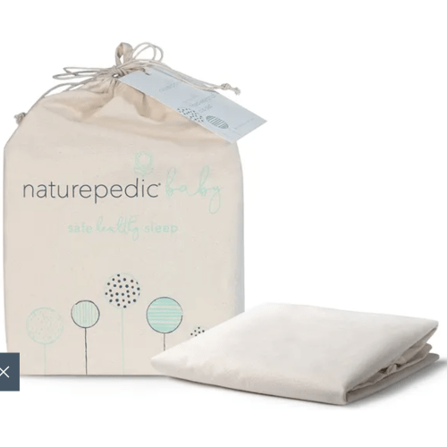 Organic Waterproof crib mattress protector l Naturepedic