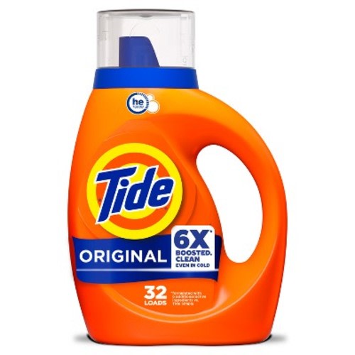 Tide Original HE Compatible Liquid Laundry Detergent Soap - 32 Loads