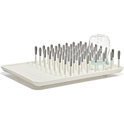 OXO Tot Baby Bottle Drying Rack with Drain Board, Portable Drying Rack