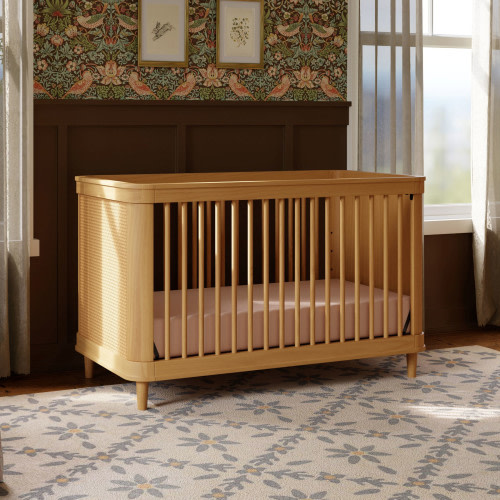 Namesake Marin 3-in-1 Convertible Crib - Honey/Honey Cane