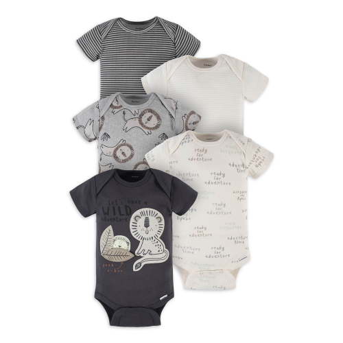 Gerber Baby Boy Onesies Bodysuits - 5-Pack, Preemie-24M