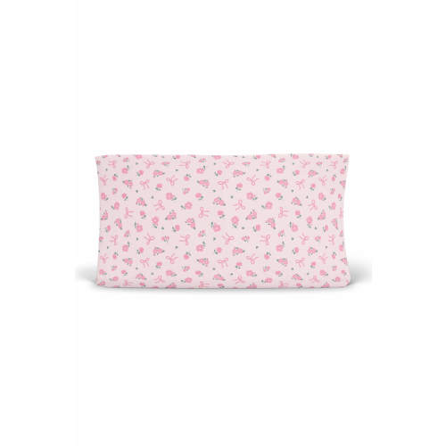 Ribbon & Roses Changing Pad Cover | Pink