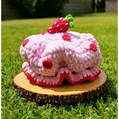 Strawberry Shortcake Inspired Crochet Toddler Bucket Hat