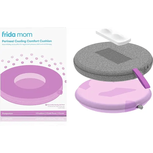 Frida Mom Donut Pillow Perineal Comfort Cushion with Cold Pack for Pain Relief, Postpartum Essentials