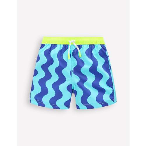 Boden Swim Shorts — Blue Waves