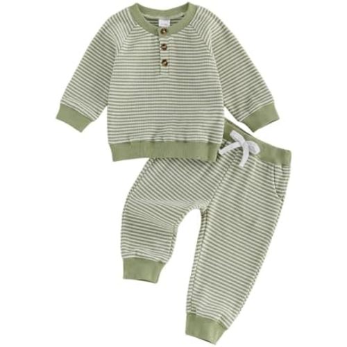 MERSARIPHY Toddler Baby Boy Fall Winter Outfits Sweatshirt Pant Clothes Set