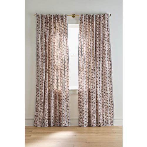 Austin Embellished Floral Cotton Curtain