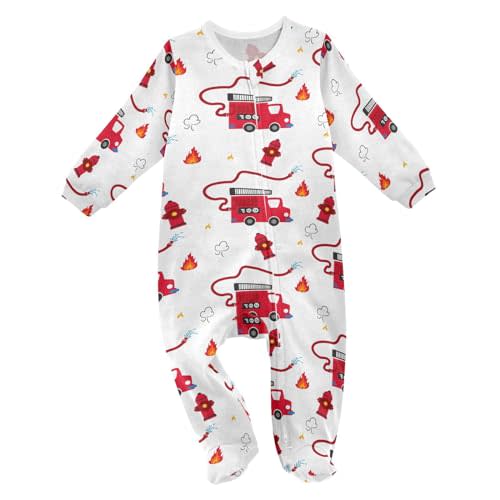 Dussdil Baby One-Piece Footies Newborn Rompers Pajamas Cotton Footed Pjs for Sleep Play Boys Girls