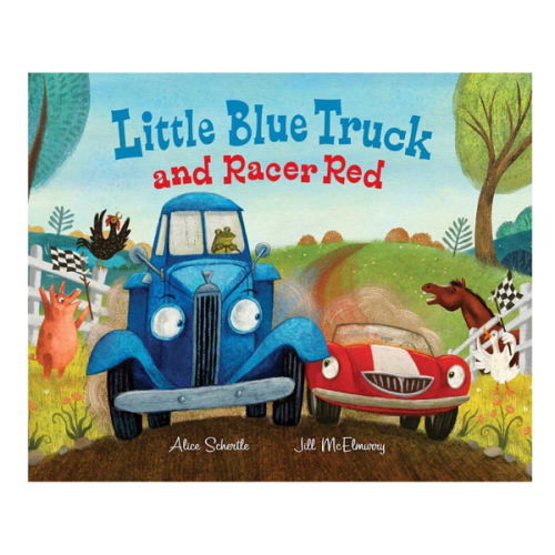 Little Blue Truck and Racer Red: A Fun Picture Book About Race Cars, Friendship, and Trying Your Best for Children (Ages 4-8)