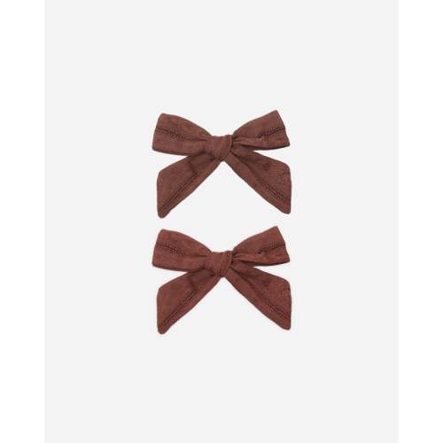 Bows, Set Of 2 Mulberry