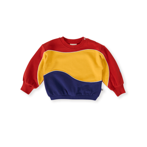 Nash Piped Panel Sweatshirt | Baby & Kids Tops - Goldie + Ace