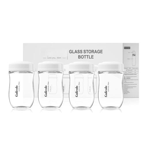 Glass Breastmilk Storage Bottles Wide Neck Collection 5 Oz - TikTok Shop