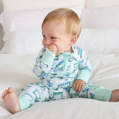 Birdie Babes Convertible Zip Romper | Green