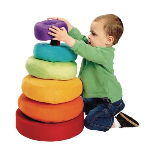 Excellerations® Giant Plush Rainbow Stacking Ring