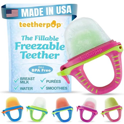 Fillable Freezer Teethers for Babies – Made in USA Teething Pacifier