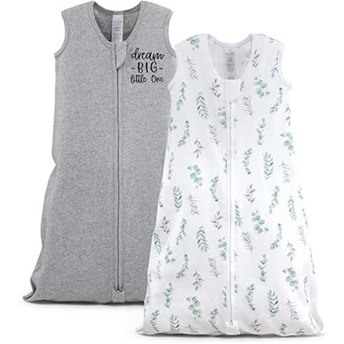 The Peanutshell Wearable Blanket Sleep Sack for Baby Girls, Farmhouse Floral, Sizes up to 12 Months (Small/Medium)