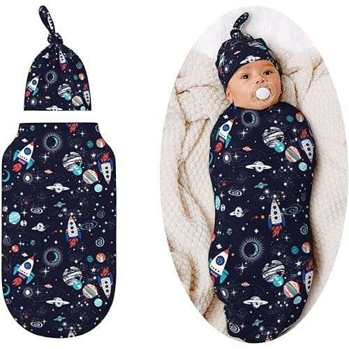 Space Swaddle Blankets Newborn Receiving Blanket Baby Swaddle Wrap Soft Sleeping Sack for Baby Girls Boys