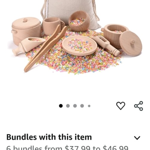 Amazon.com: MONT PLEASANT Sensory Bin Toys for Toddlers - Montessori & Waldorf Pretend Play Dish & Tongs - Fine Motor Learning Toys for Sensory Table Activities : Toys & Games