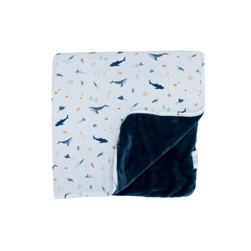 Under The Sea Small Ribbed Toddler Blanket – Brave Little Ones