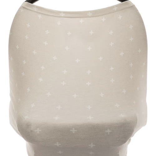 Parker Baby 4 in 1 Car Seat Cover for Girls and Boys - Stretchy Carseat Canopy, Nursing Cover, Grocery Cart Cover, High Chair Cover - "Desert"