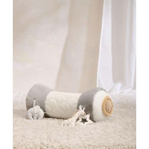 Welcome To The World Elephant Tummy Time Roll - Grey