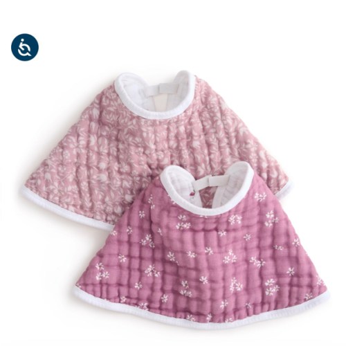 aden + anais Organic Cotton Muslin Oversized Burpy Bib in Heritage Floral