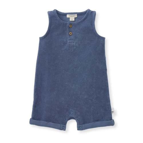 Organic Cotton Terry Romper - Underwater