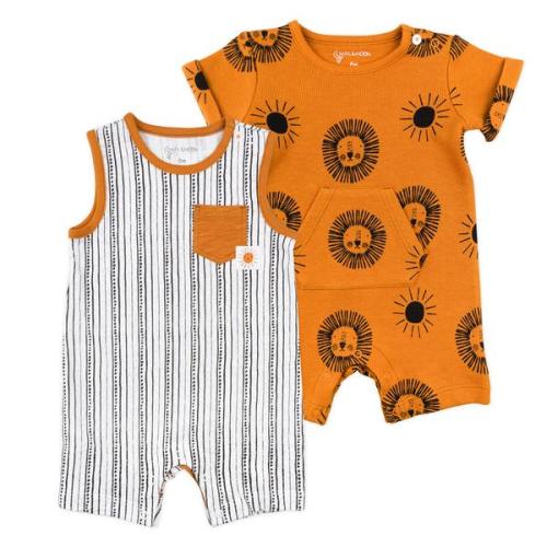2-Pack Romper in Sunny Lion Print – Mac & Moon