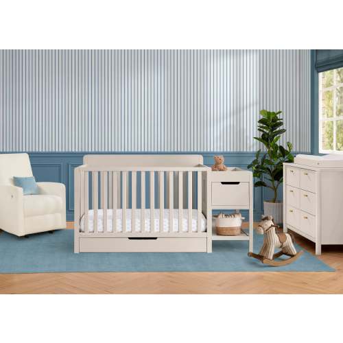 Maya 5-in-1 Convertible Crib and Changer with Storage | Delta Children