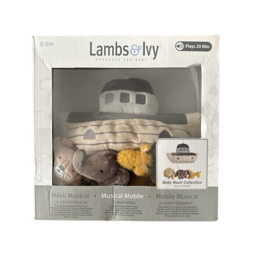 Lambs & Ivy Baby Noah Ark with Animals Baby Crib Mobile Plush Replacement