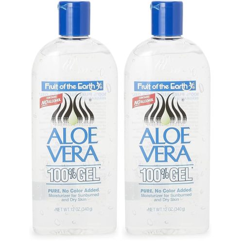 Fruit of the Earth Aloe Vera 100% Gel, 12 oz (Pack of 2)