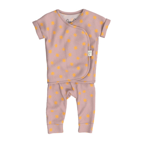 Footless Short Sleeve - Galaxy Gleam – Bonsie Skin to Skin Babywear