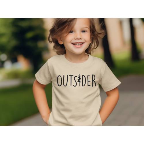 Outsider Kids Tee, Adventure Kids Shirt | Toddler Girl TShirt | Toddler Boy Graphic Tees | Summer Shirt | Boys Camping, Outdoor Love Tshirt