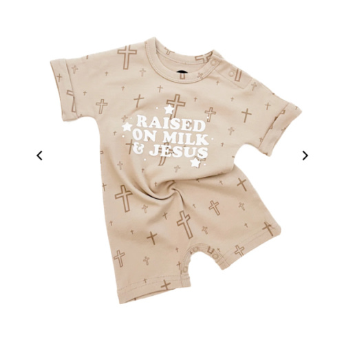 Raised on Milk & Jesus Cross Jumpsuit – OUR HOUSE ABOVE