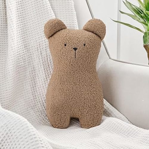 Novabright Cute Bear Pillow Decorative Throw Pillow for Nursery 15.75 Inch
