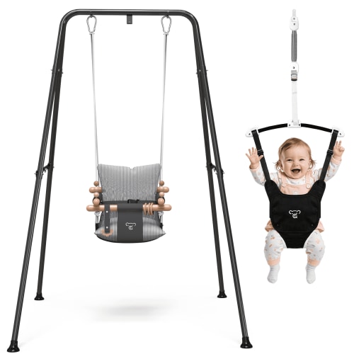 G TALECO GEAR, Baby Swing Outdoor with Foldable Stand, Infant Jumper