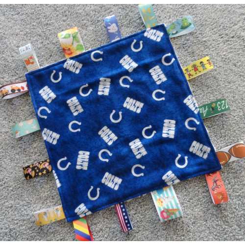 Indianapolis Colts/Indianapolis Colts Sensory Lovey/Indianapolis Colts Baby Gift/Indianapolis Colts Baby/Football Baby Gift/Colts Baby Gift