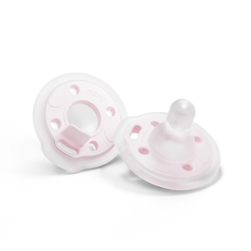 babypace® breast-like pacifier 2-set in delicate seashell | mōmi
