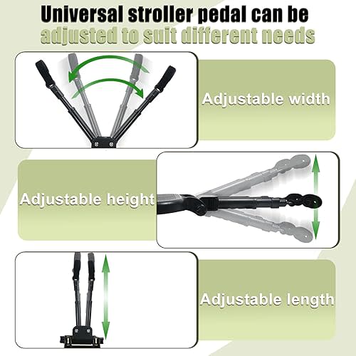 Universal Stroller Board, Black Buggy Board, Holds Children Up to 55lbs with Detachable Seat, 2in1 Sit and Stand Stroller Glider Board,Stroller Standing Board for Most Strollers, Stroller Rider Board