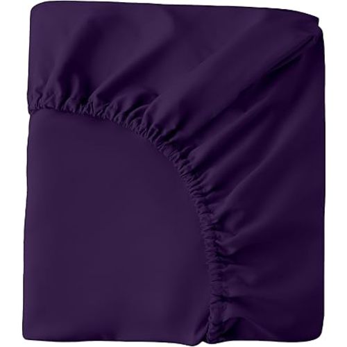 HBHLFZ Crib Sheets for Boys, Girls, 28x52 Inch Fitted Crib Sheet - 8 Inch Deep Pocketed Fixed Sheet - Soft and Comfortable Microfibre - Fits Standard cot and Toddler mattresses, Purple