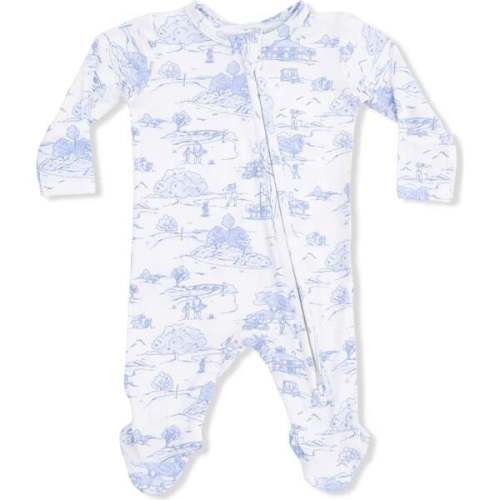 2 Way Zipper Footie, Golf Toile - Angel Dear | Maisonette