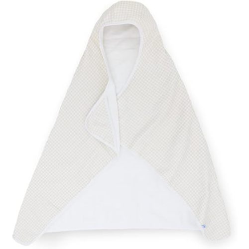 Little Unicorn Hooded Bath Towel | Absorbent Cotton & Terry Blend | Larger Size for Baby & Toddlers, 1-6 Years (Tan Gingham)
