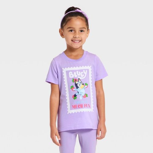 Toddler Girls' Bluey T-Shirt - Purple 2T
