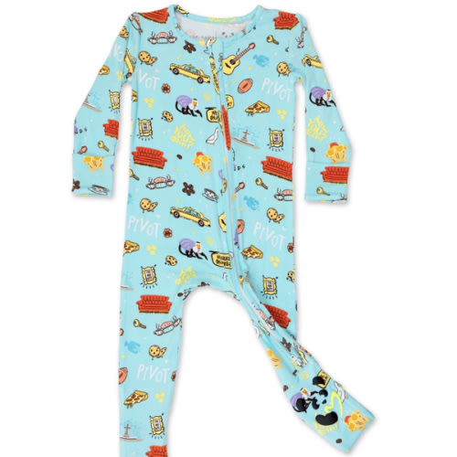 Central Perk FRIENDS Bamboo Convertible Footie: Cozy & Eco-Friendly - Bellabu Bear