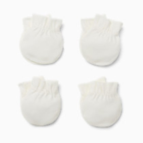 Small Story 4 Pack Mittens - White, 0-6 M