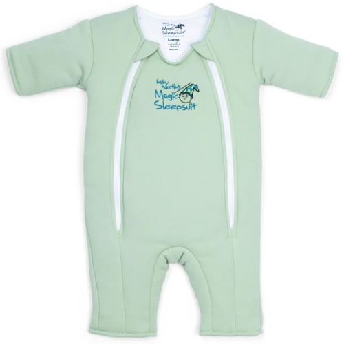 Sage Green Baby Merlin’s Magic Sleepsuit – 100% Cotton Sleep Solution